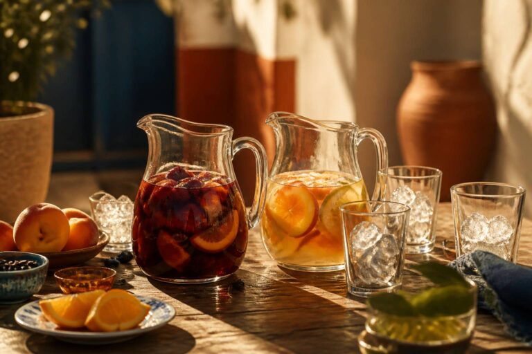 Sangria blanche ou rouge : quelle version pour l&rsquo;été